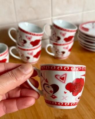 Servizio da caffè  – 6 tazzine + 6 piattini