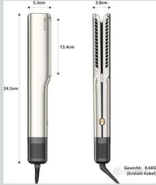 Piastra per capelli ad aria