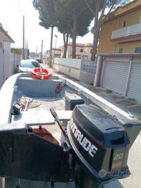 Barca e Motore Evinrude 20cv