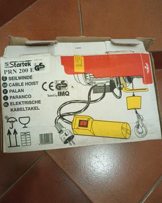 montacarichi startek 200 kg potenza 880 watt