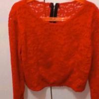 Top maniche lunghe in pizzo 