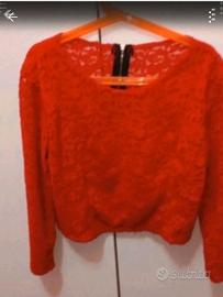 Top maniche lunghe in pizzo 