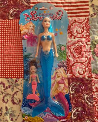 Coppia di bambole a sirena