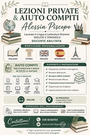 LEZIONI PRIVATE e DOPOSCUOLA