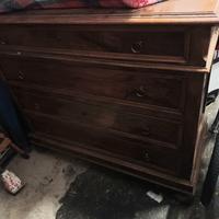 cassettiera fine '700 noce