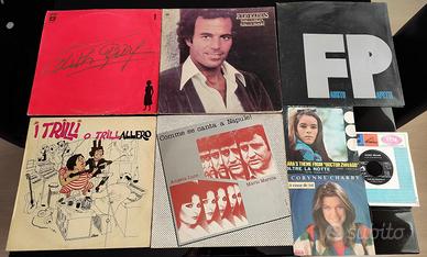 9 dischi LP + 3 dischi 45 giri degli anni '70