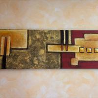 Quadro astratto materico moderno - In rilievo