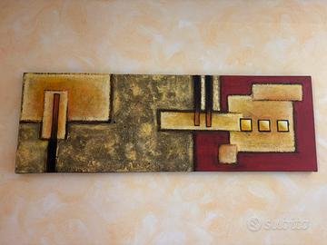 Quadro astratto materico moderno - In rilievo