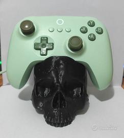 Stand per controller teschio nero stile gotico