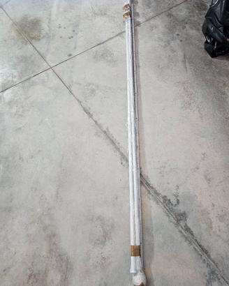 Doppio bastone per tende bianco 200 CM