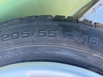 2 GOMME CON CERCHIO NUOVE 205/55/16