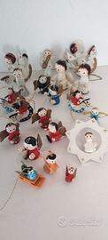 20 MINIATURE Natalizie - in legno Vintage