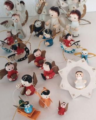 20 MINIATURE Natalizie - in legno Vintage