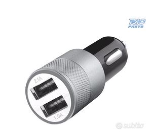 DOPPIO CARICATORE USB PER PRESA ACCENDISIGARI 3.1A