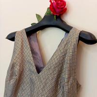 abito lungo vintage smanicato estivo carnevale 