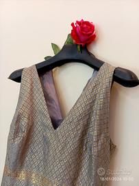 abito lungo vintage smanicato estivo carnevale 