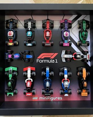 Vetrina Formula 1 per Lego Minifigures 71049