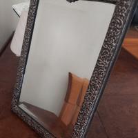 Specchiera con cornice in argento 