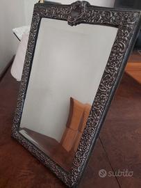 Specchiera con cornice in argento 