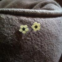 Coppia orecchini a bottone bigiottera margherita