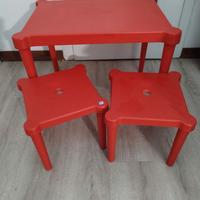 Tavolino e sedie Bimbi