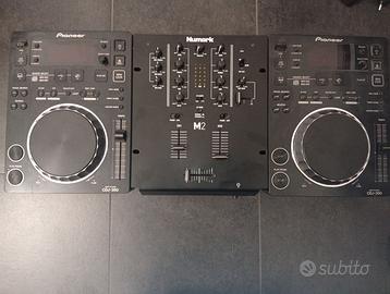 cdj 350 + mixer numark m2