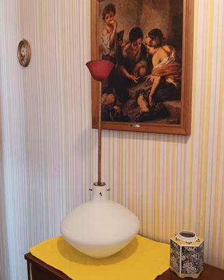 Lampada originale vintage anni 60 vetro opalino