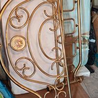 Struttura letto matrimoniale in ottone di qualità 