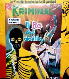 kriminal n.1  Corno  anastatico  blister+fascicolo
