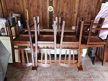 tavolo legno massello allungabile 