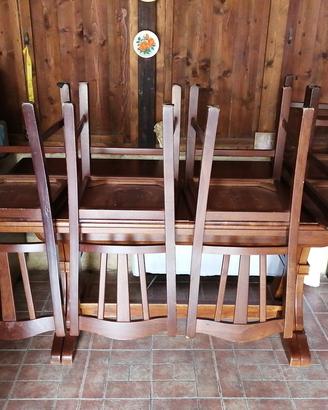 tavolo legno massello allungabile 