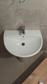 Lavabo sospeso semicerchio Selnova H 18.5 x P 50
