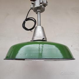 Lampade industriali Vintage a soffitto smaltate