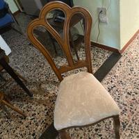 Sedie classiche in noce nazionale