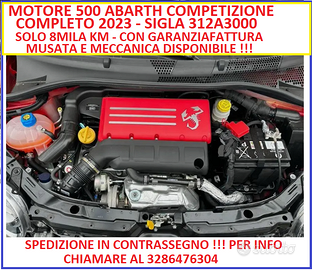 MOTORE COMPLETO  ABARTH 2023 312A3000 8MILA GARANZ