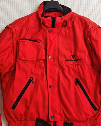 Giacca moto Dainese rossa stile vintage – tg 56