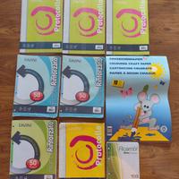 Set 9 pezzi fogli A4/A5+protocollo+ cartoncini A3