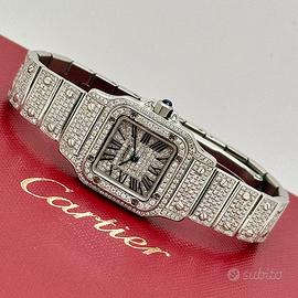Cartier Santos Lady full diamond
