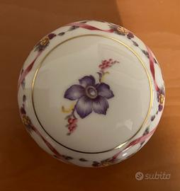 Scatola tonda Richard Ginori decoro Rapallo Doccia