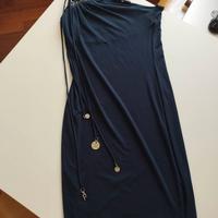 Abito Patrizia Pepe monospalla blu Tg. 40 ita XS/S