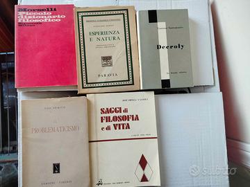 VECCHI LIBRI DI FILOSOFIA E PEDAGOGIA anni 40-70