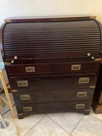 mobile ribaltina a rullo in mogano in stile marina