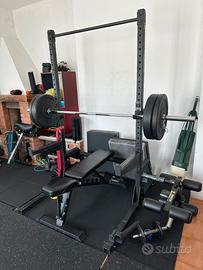half rack , lat e tapis meccanico