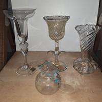 Portacandele + Portafiori in vetro.