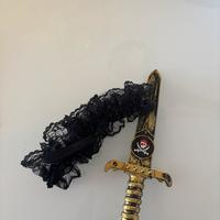 fascia per coscia a pirata con spada incastrabile