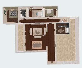 Luminoso appartamento con terrazzo