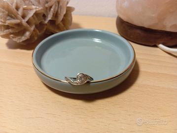 Anello intrecciato con cuore in Arg 925