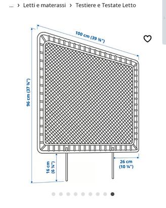 testiera letto singolo 