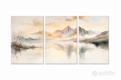 quadro da tre pezzi