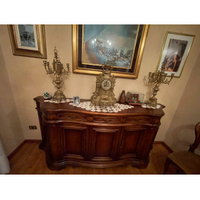 Set candelabri e pendolo da tavolo
